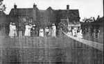 Kimpton Hall Farm: south side about 1910, tennis party