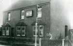 Mr Moss outside his house, High St, beside Dacre Rooms, c1940, (now Doctors Surgery)