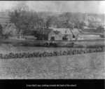 Kimpton School: Rear view from Hall Lane, before 1920 (no war memorial)
